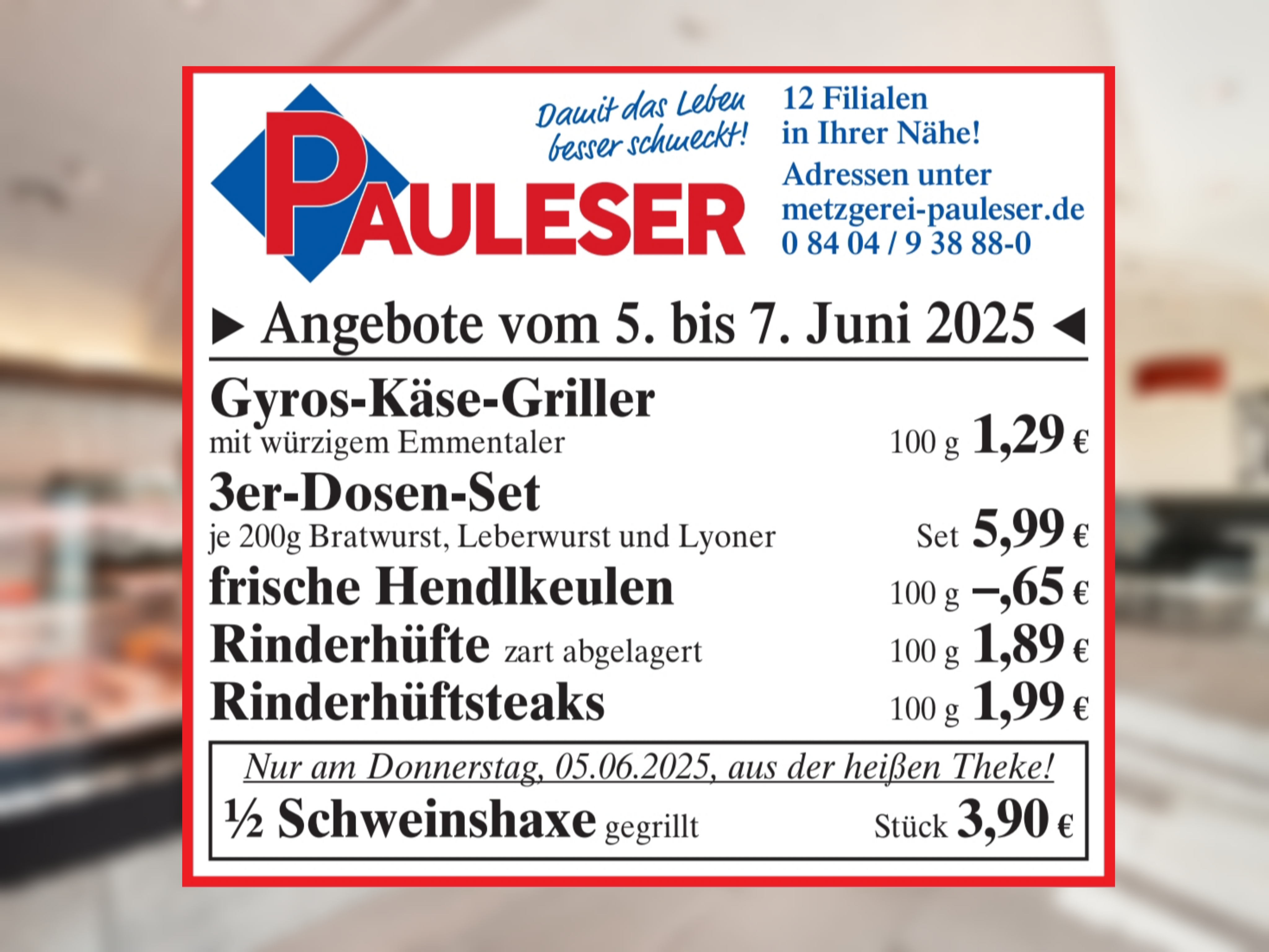 Metzgerei Pauleser - Angebote 