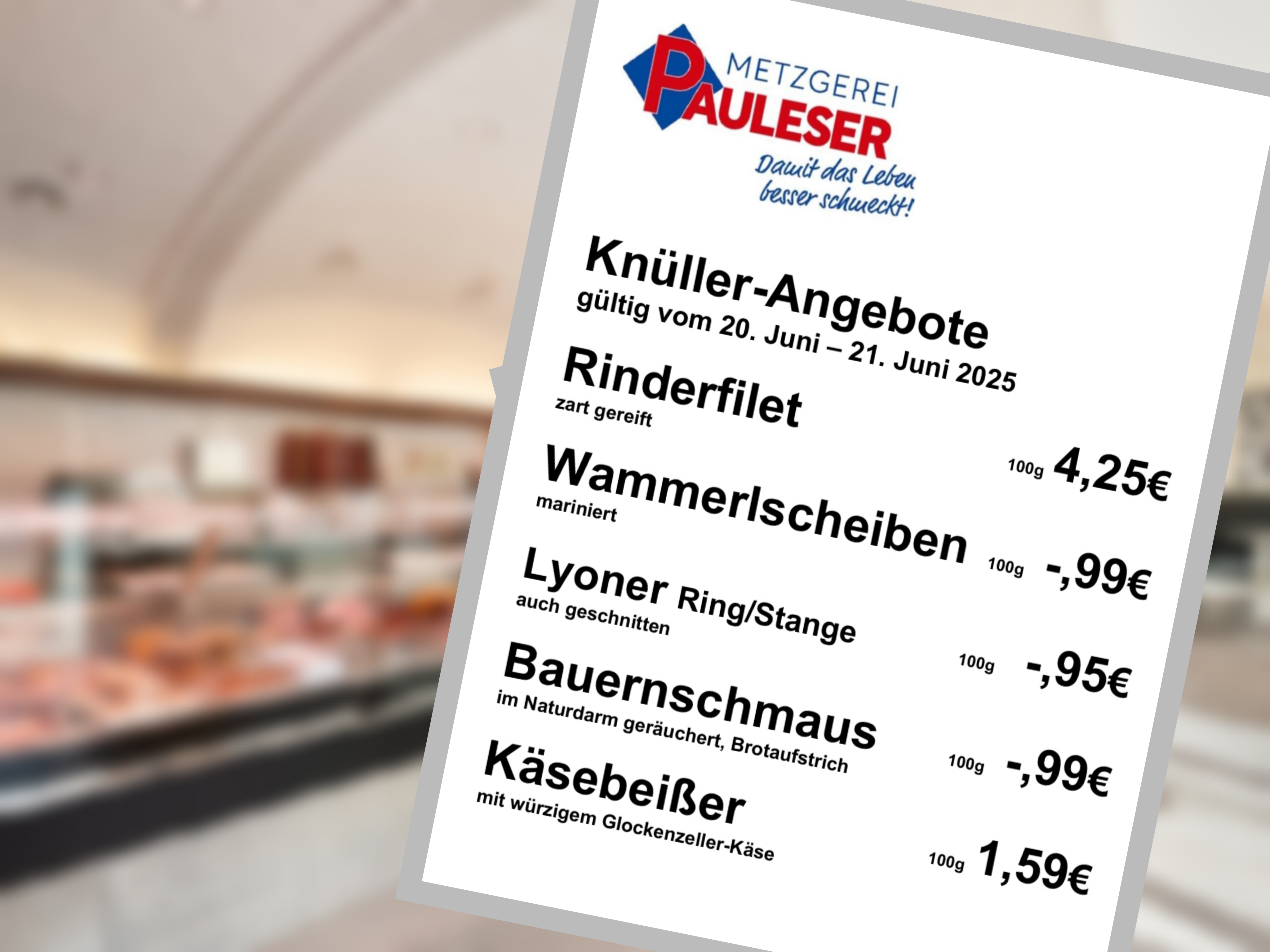 Metzgerei Pauleser - Angebote 