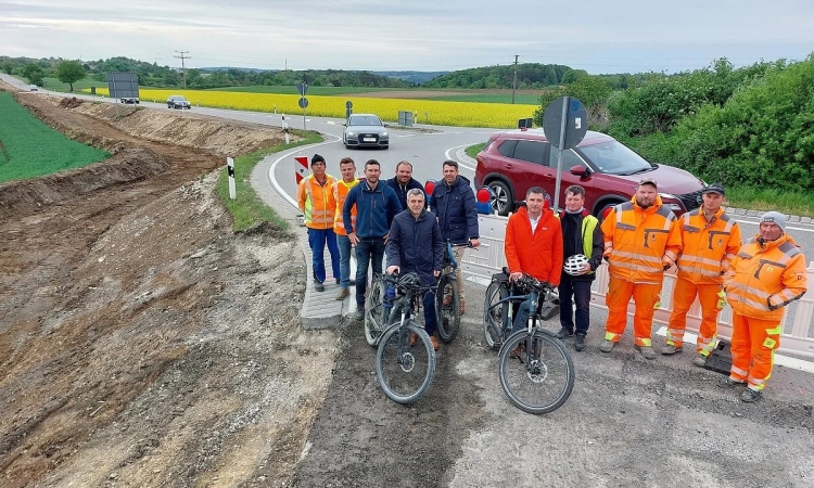Große Gemeinschaftsbaustelle rund um den Schernfelder Kreisel 