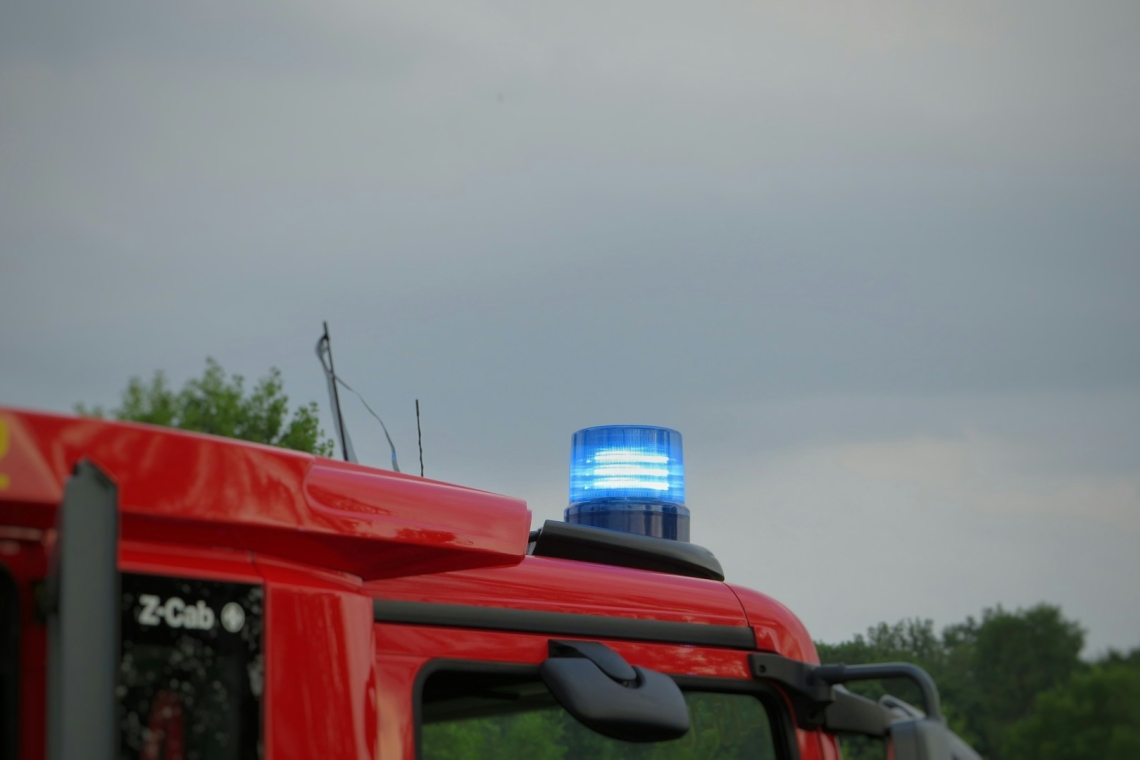 Pkw-Brand auf der Autobahn in Richtung Nürnberg 