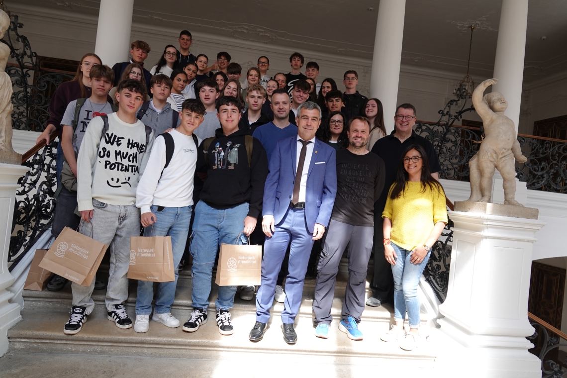 Spanischer Schüleraustausch des Willibald-Gymnasiums Eichstätt zu Gast im Landratsamt 