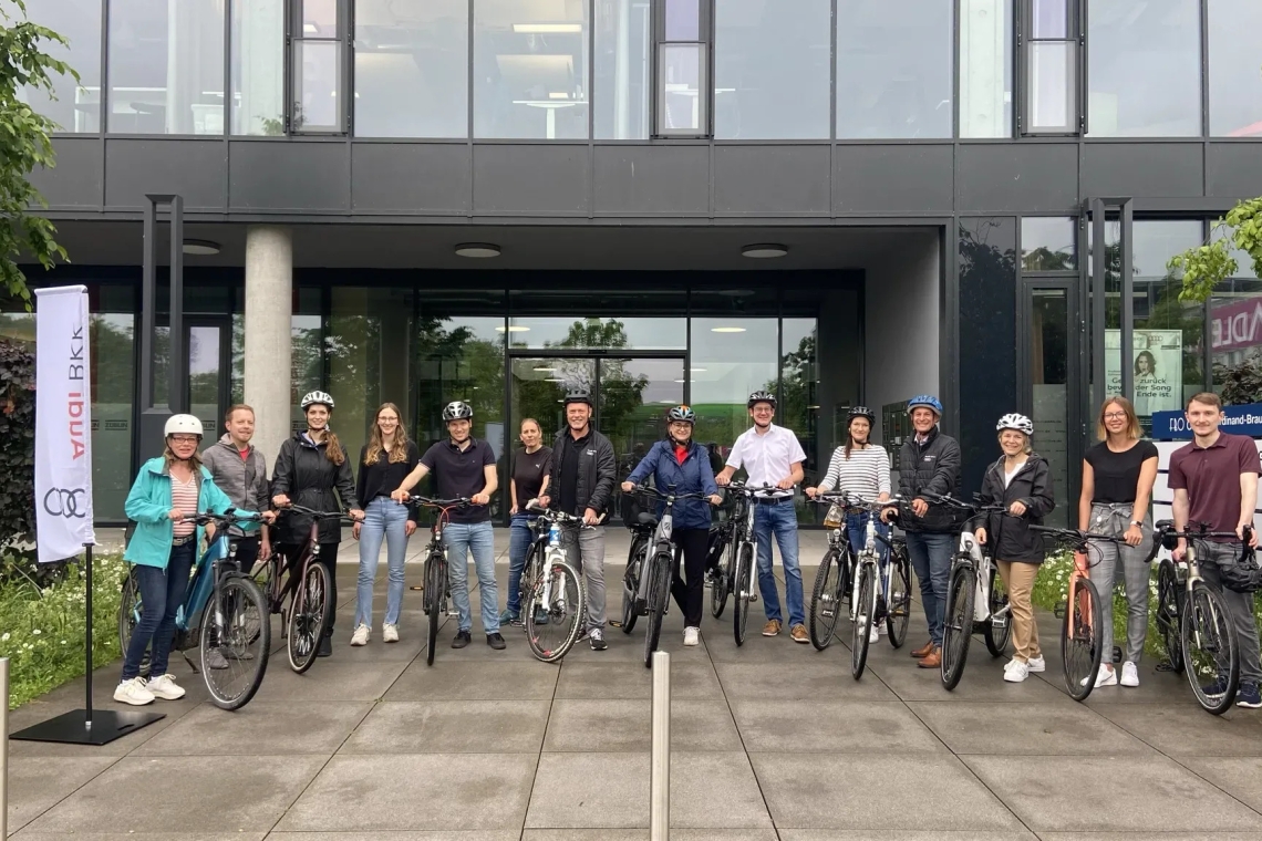Audi BKK engagiert sich am Tag des Fahrrads für klimafreundliche Mobilität 