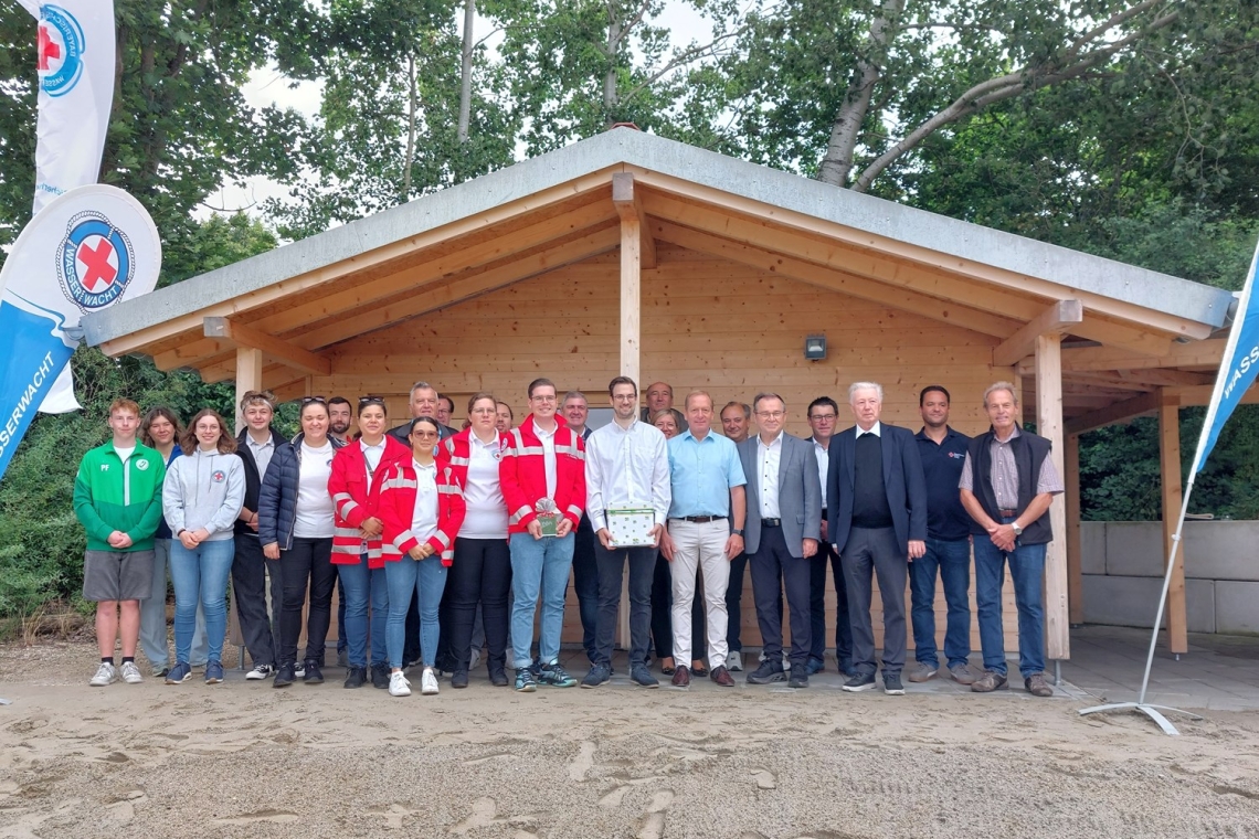 Neue Wachstation am Landkreisweiher offiziell eröffnet 