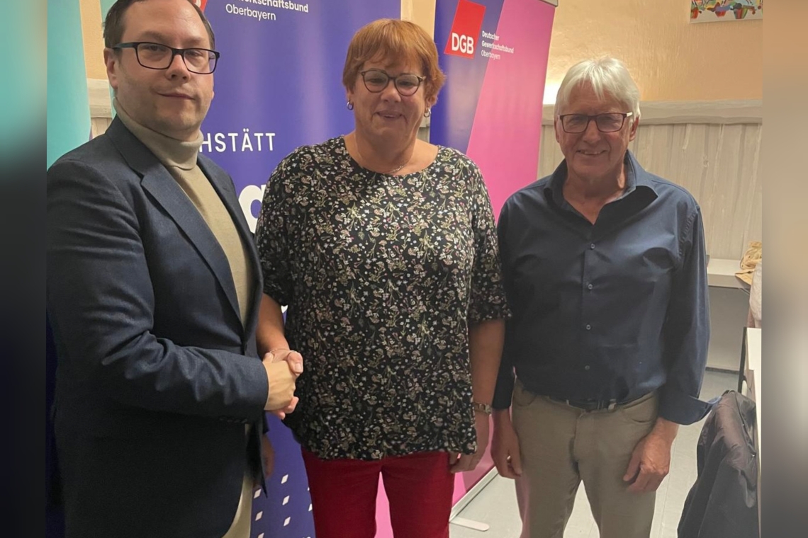 Frau Michelle Harrer wurde zur neuen Vorsitzenden des DGB Kreisverbandes Eichstätt gewählt 